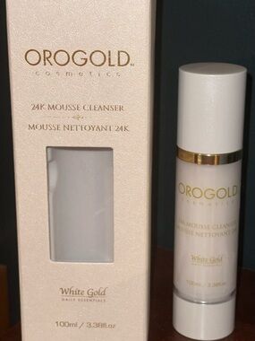 OROGOLD White Gold 24K Mousse Cleanser - White